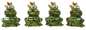 Preview: Charmantes 4er Set Froschkönig - Höhe ca. 6,9 cm